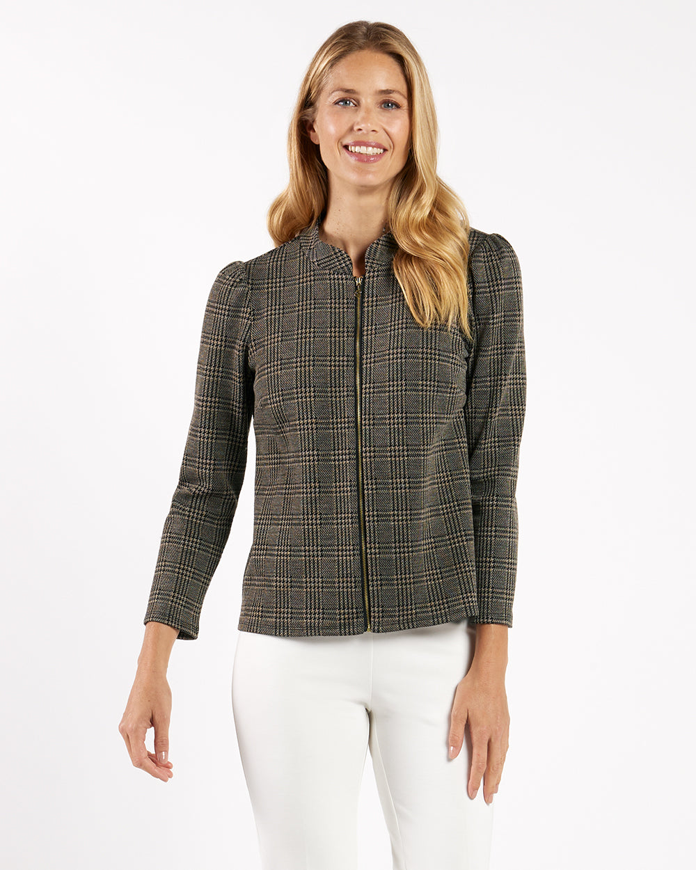 Marley Jacket - Textured Plaid