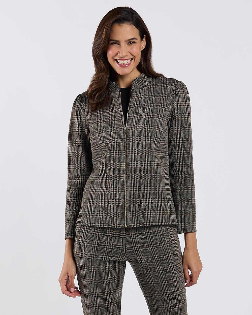 Marley Jacket - Textured Plaid