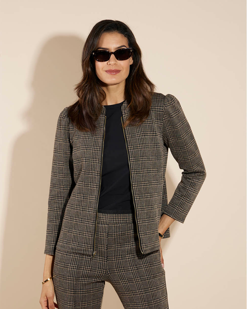 Marley Jacket - Textured Plaid